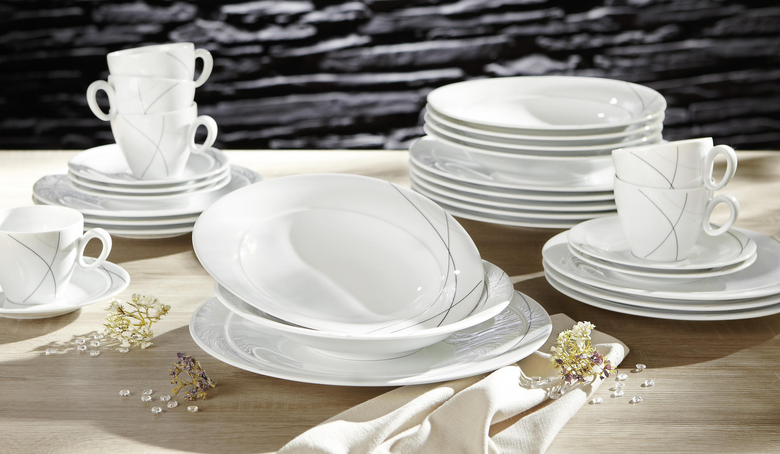 PLYTKÝ TANIER, keramika, 28 cm - biela, Basics, keramika (28cm) - Seltmann Weiden