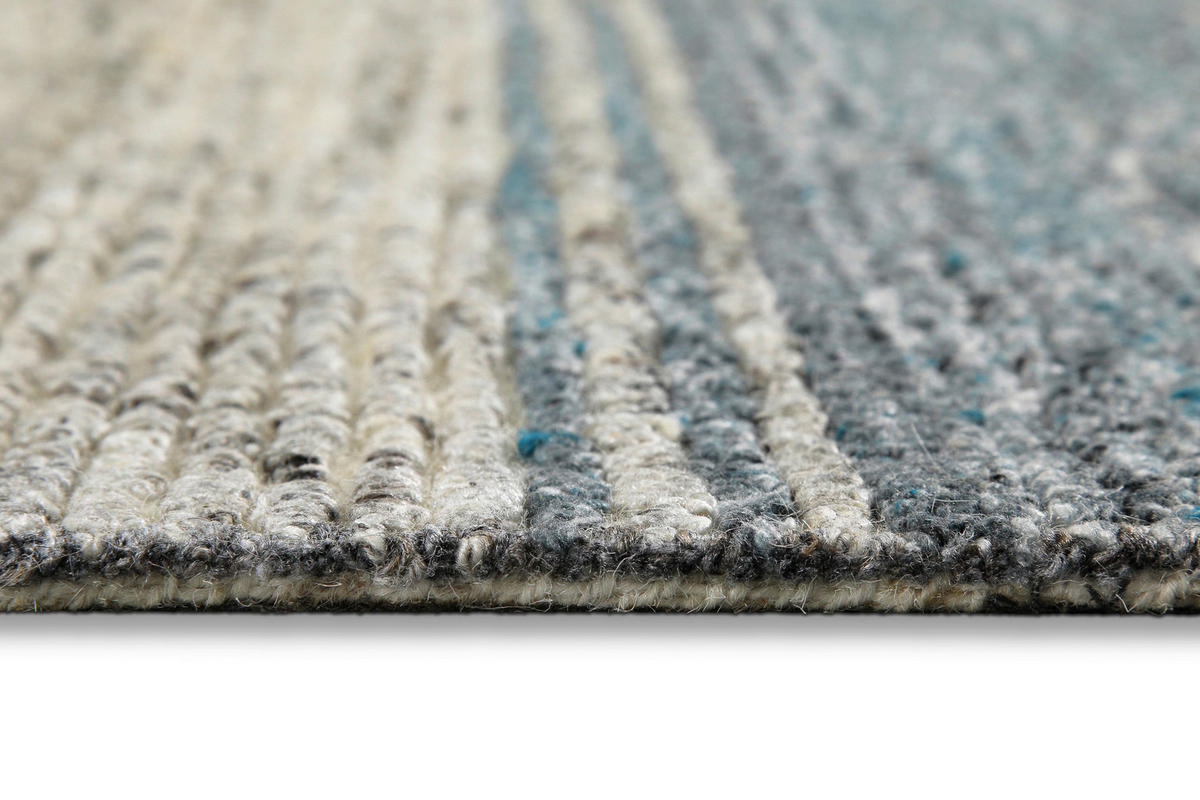 FLACHWEBETEPPICH 110/170 cm Hamptons Twentyfour Creme, Dunkelgrau, Graublau  - Graublau/Dunkelgrau, Design, Textil (110/170cm) - WECON HOME