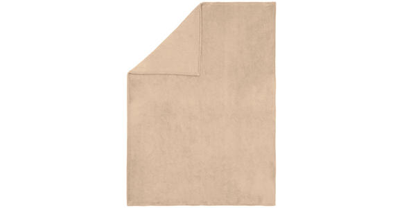 DECKE 140/190 cm  - Taupe, Basics, Textil (140/190cm) - Novel