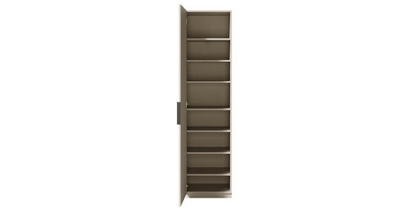 GARDEROBENSCHRANK  in 50/205/40 cm  - Kaschmir/Schwarz, Design, Holzwerkstoff/Kunststoff (50/205/40cm) - Carryhome