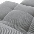 ECKSOFA in Cord Hellgrau  - Hellgrau/Schwarz, KONVENTIONELL, Textil/Metall (311/176cm) - Carryhome