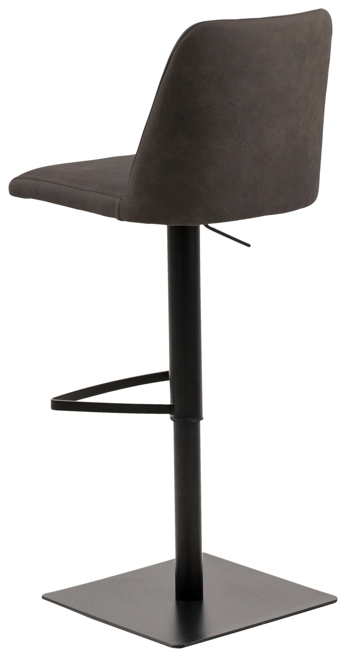 BARHOCKER in Textil Anthrazit  - Anthrazit/Schwarz, KONVENTIONELL, Textil/Metall (51/52-75,5/48,5cm) - Livetastic
