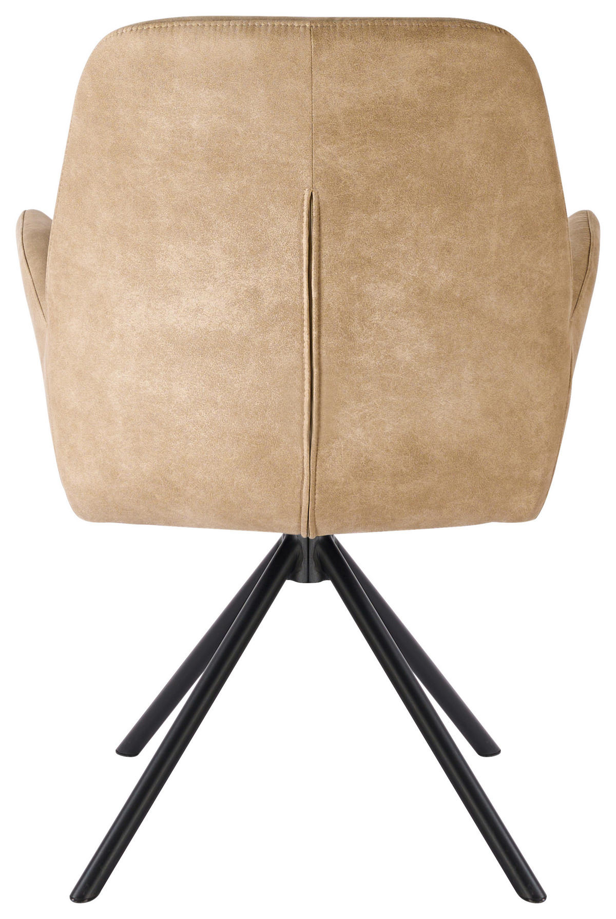 ARMLEHNSTUHL  in Eisen Webstoff  - Beige/Schwarz, Basics, Textil/Metall (60.5/88/62cm) - MID.YOU