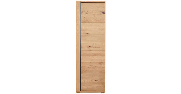 GARDEROBENSCHRANK  in 62/196/38 cm  - Wildeiche/Anthrazit, Natur, Holz/Holzwerkstoff (62/196/38cm) - Linea Natura