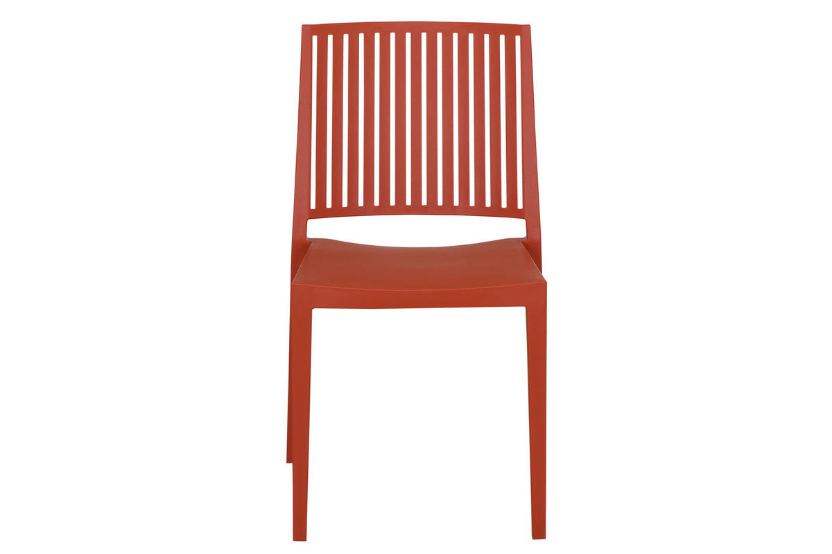 GARTENGARNITUR 3-teilig Stahl  - Rot, Basics, Kunststoff/Metall (80/80/80cm) - Siena Garden