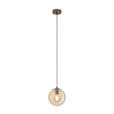 HÄNGELEUCHTE Kastav 20/110 cm  - Braun/Bronzefarben, Design, Glas/Metall (20/110cm) - Novel