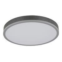 LED-DECKENLEUCHTE  45/8,5 cm    - Weiss/Dunkelgrau, Basics, Kunststoff/Metall (45/8,5cm) - Globo