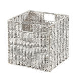 REGALKORB 33/32/33 cm   - Weiß, LIFESTYLE, Naturmaterialien/Metall (33/32/33cm) - Landscape