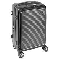 REISEKOFFER Schwarz  - Schwarz, Design, Kunststoff/Textil (35/55/24cm) - Novel