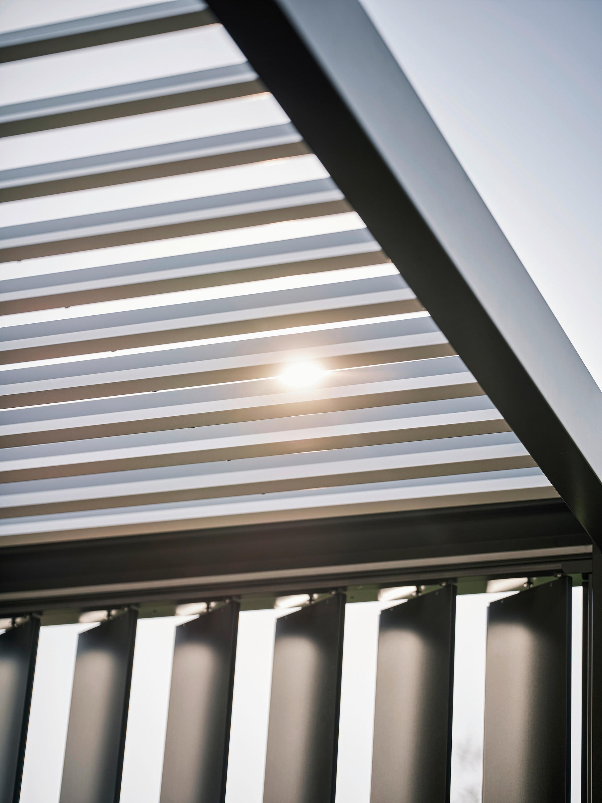 PAVILLON-SEITENTEIL - Dunkelgrau, Design, Metall (235/10/272cm) - Biohort