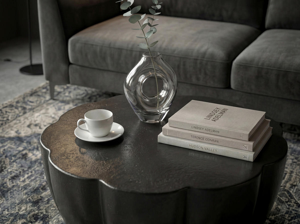COUCHTISCH in Metall 60/60/36 cm  - Schwarz, Design, Metall (60/60/36cm) - MID.YOU
