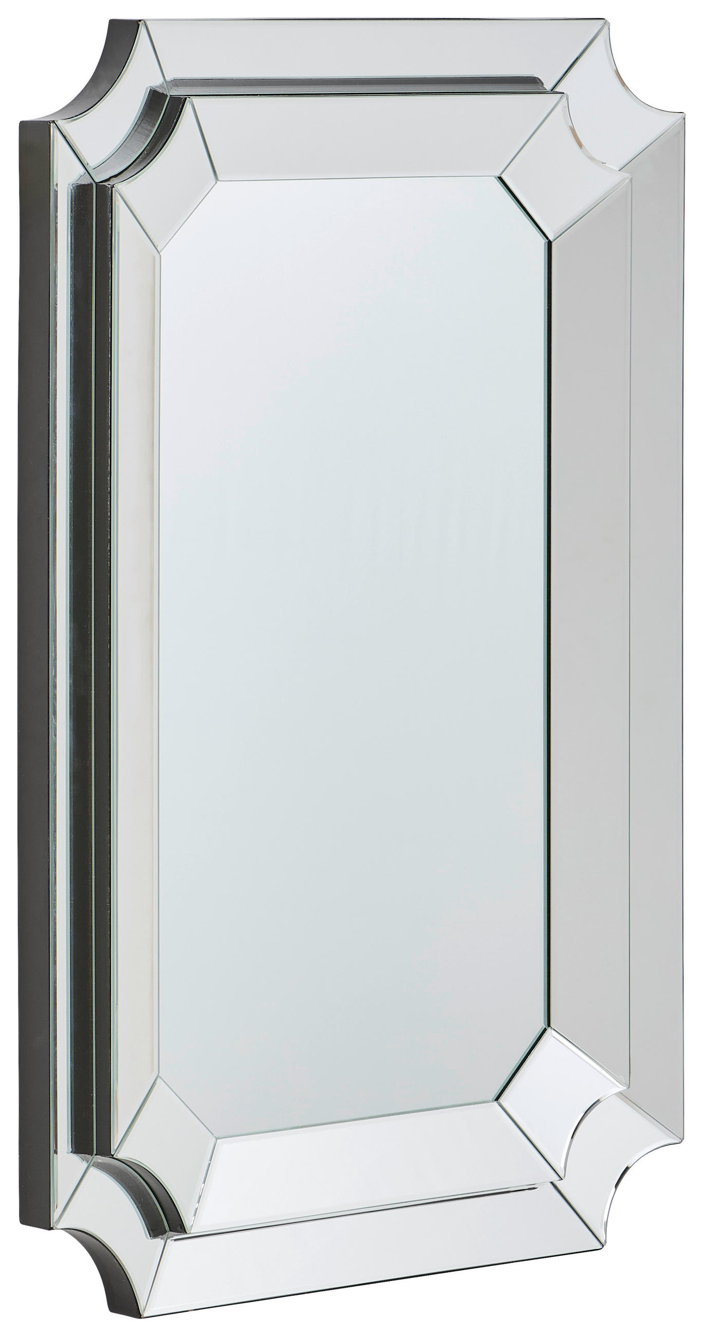 WANDSPIEGEL 60/90/4 cm    in rechteckig  - Klar, Design, Glas/Holzwerkstoff (60/90/4cm) - MID.YOU
