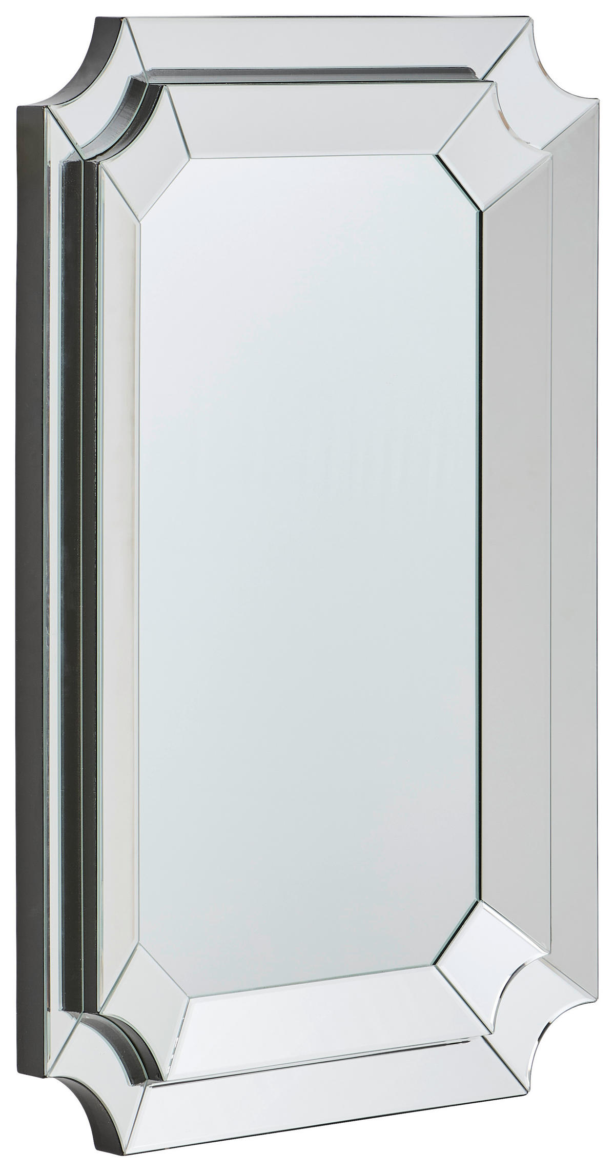 WANDSPIEGEL 60/90/4 cm    in rechteckig  - Klar, Design, Glas/Holzwerkstoff (60/90/4cm) - MID.YOU