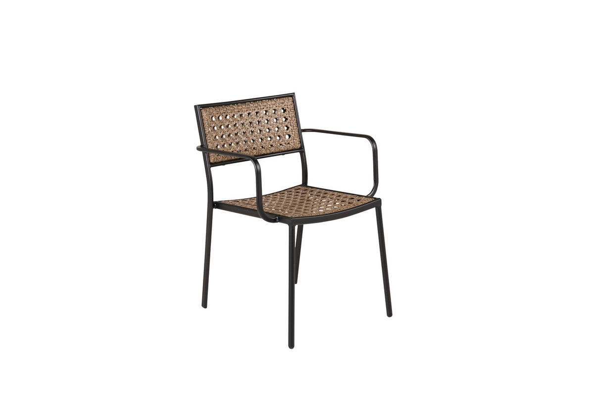 UTESTOLAR SET i metall, plast svart  - svart, Klassisk, metall/plast (56/80/59cm) - Gardenson