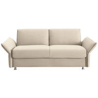 SCHLAFSOFA  in Flachgewebe Beige  - Chromfarben/Beige, Design, Textil/Metall (194-234/88/101cm) - Bali