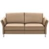 3-SITZER-SOFA in Echtleder Beige  - Beige/Alufarben, Design, Leder/Metall (190/82/99cm) - Dieter Knoll