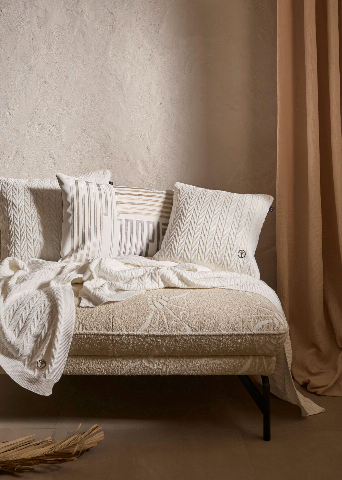 PLAID J-Weavelle 130/170 cm  - Weiß, Design, Textil (130/170cm) - Joop!