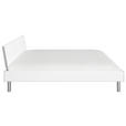 BETT 200/200 cm  in Weiß  - Alufarben/Weiß, Design, Metall (200/200cm) - Carryhome
