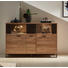 HIGHBOARD 154/102/48 cm - Wengefarben/Eichefarben, MODERN, Glas/Holzwerkstoff (154/102/48cm) - Stylife HIGHBOARD 154/102/48 cm - Wengefarben/Eichefarben, MODERN, Glas/Holzwerkstoff (154/102/48cm) - Stylife