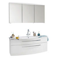 BADEZIMMER  in 120 cm  - Chromfarben/Weiß, MODERN, Holzwerkstoff/Metall (120cm) - Novel