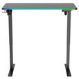 SCHREIBTISCH 120/60/70-115 cm Schwarz elektrisch höhenverstellbar  - Schwarz, Design, Holzwerkstoff/Kunststoff (120/60/70-115cm) - Novel