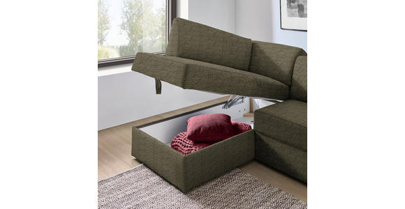 ECKSOFA in Webstoff Hellbraun  - Hellbraun/Schwarz, KONVENTIONELL, Kunststoff/Textil (165/224cm) - Xora