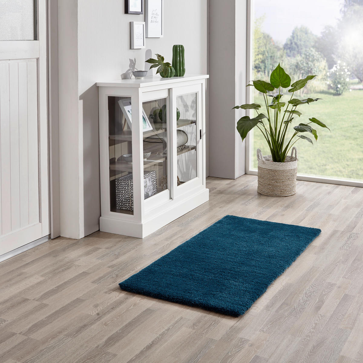 HOCHFLORTEPPICH 70/140 cm Relaxx Petrol  - Petrol, KONVENTIONELL, Textil (70/140cm) - Esprit