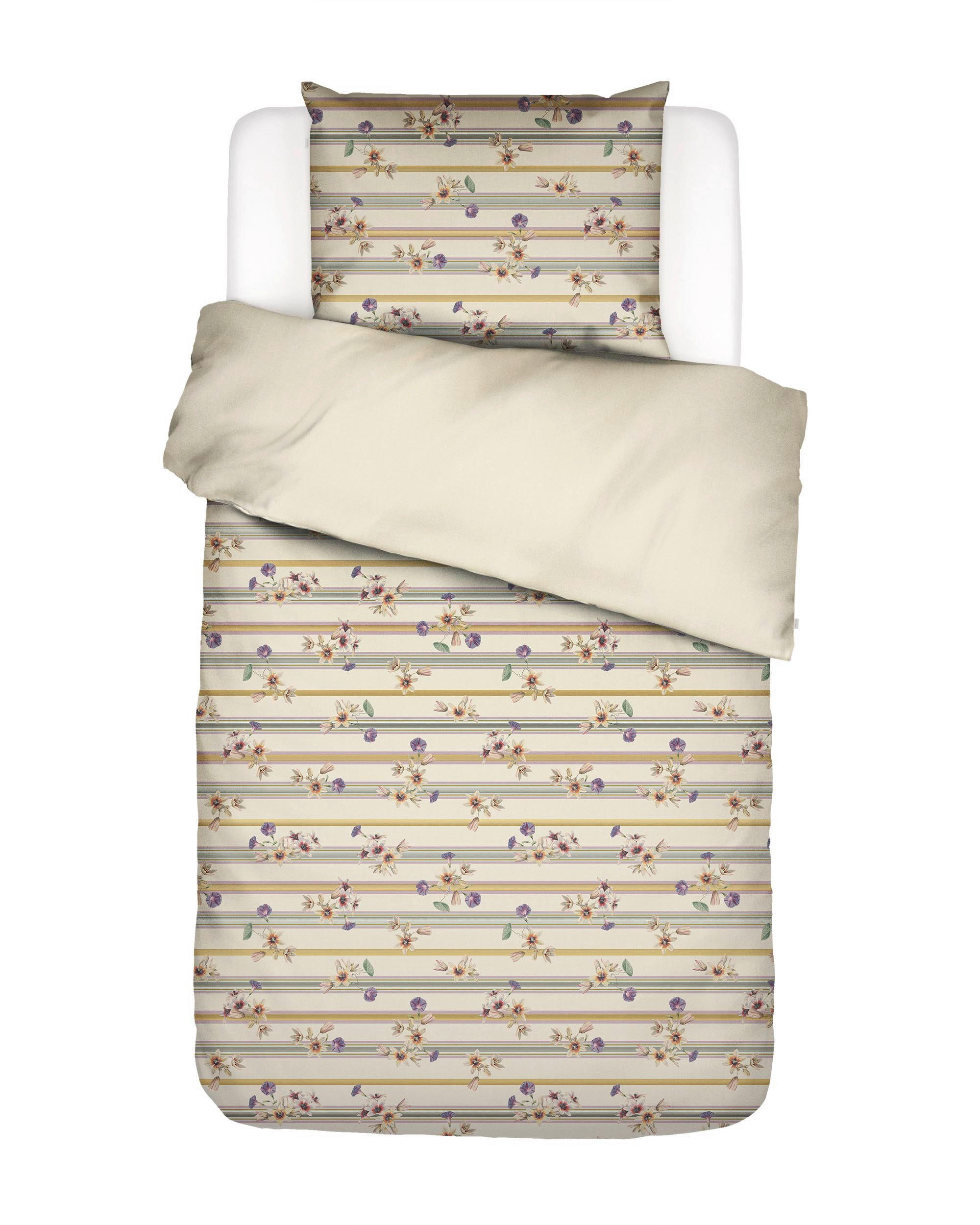 WENDEBETTWÄSCHE AMARE Satin 135/200 cm  - Perlmutt, KONVENTIONELL, Textil (135/200cm) - Essenza
