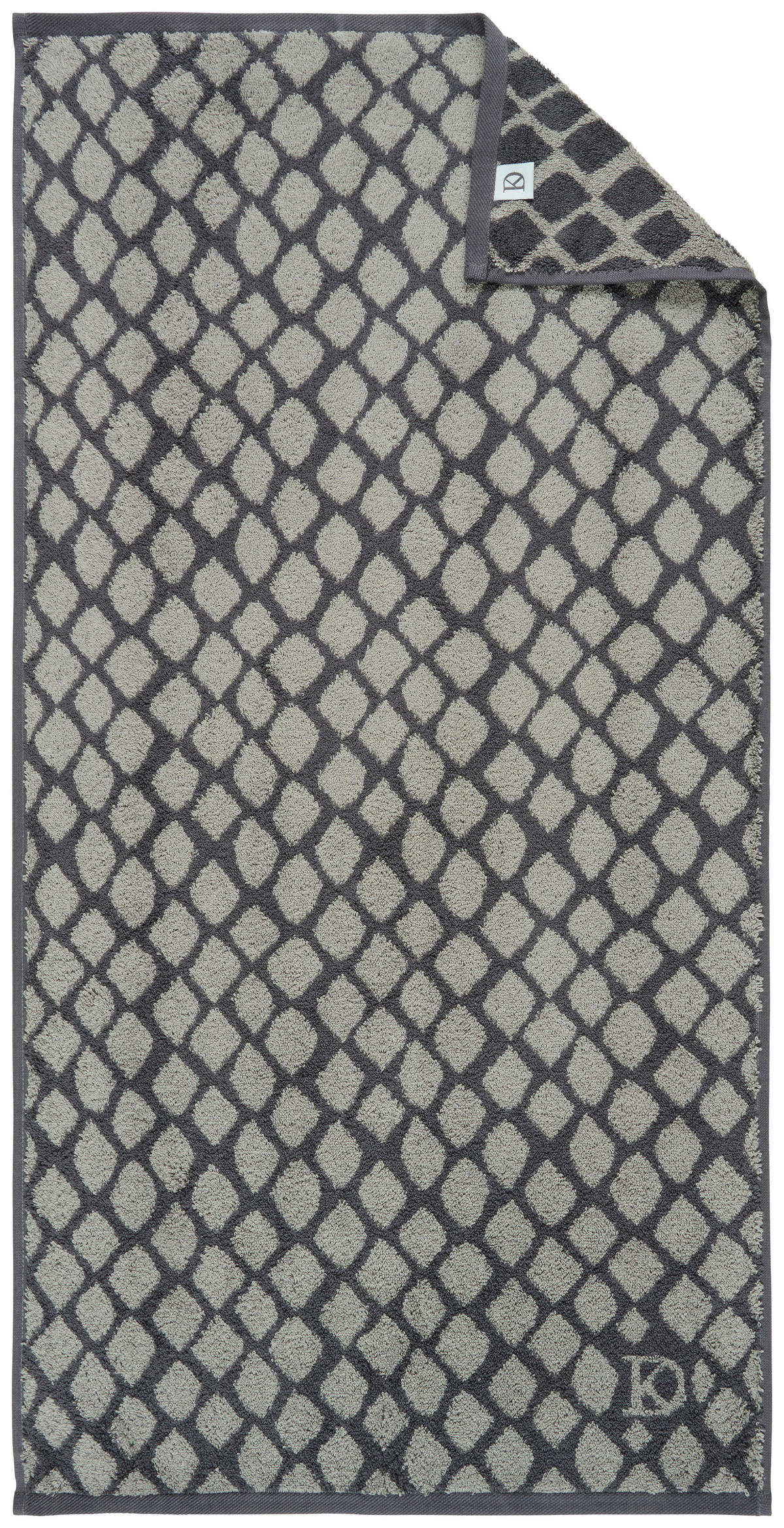GÄSTETUCH Snako Grau, Dunkelgrau 2-teilig 30/50 cm  - Dunkelgrau/Grau, Design, Textil (30/50cm) - Dieter Knoll