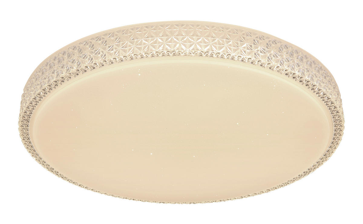 LED-DECKENLEUCHTE Ovi 60/11 cm   - Klar/Opal, KONVENTIONELL, Kunststoff/Metall (60/11cm) - Globo