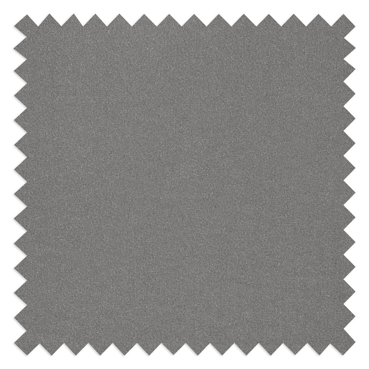 ECKSOFA BRETANIA in Samt Grau  113/300 cm  - Schwarz/Grau, Design, Kunststoff/Textil (113/300cm) - Livetastic