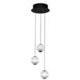 LED-HÄNGELEUCHTE 25/150 cm  - Klar/Schwarz, Design, Kunststoff/Metall (25/150cm) - Dieter Knoll