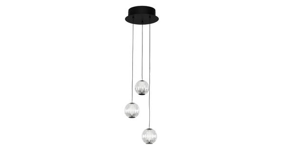 LED-HÄNGELEUCHTE 25/150 cm - Klar/Schwarz, Design, Kunststoff/Metall (25/150cm) - Dieter Knoll