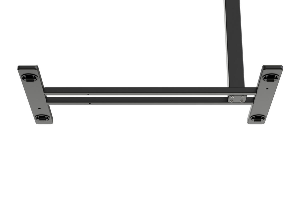 LAPTOPTISCH  Schwarz, Eichefarben Gasdruckfeder höhenverstellbar  - Eichefarben/Schwarz, MODERN, Holzwerkstoff/Kunststoff (78/65,5/105/38cm) - MID.YOU