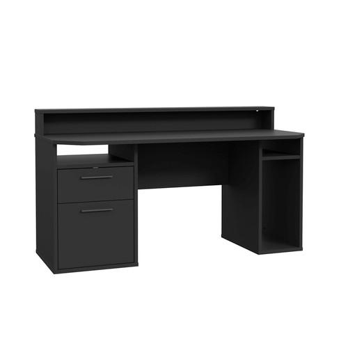 GAMINGBORD 160/72/91 cm  i svart  - svart, Modern, metall/trämaterial (160/72/91cm) - Best Price