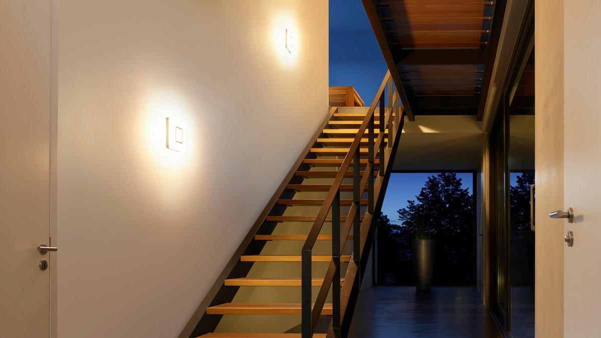LED-WANDLEUCHTE 5,3/20/20 cm   - Edelstahlfarben, Design, Kunststoff (5,3/20/20cm) - Steinel