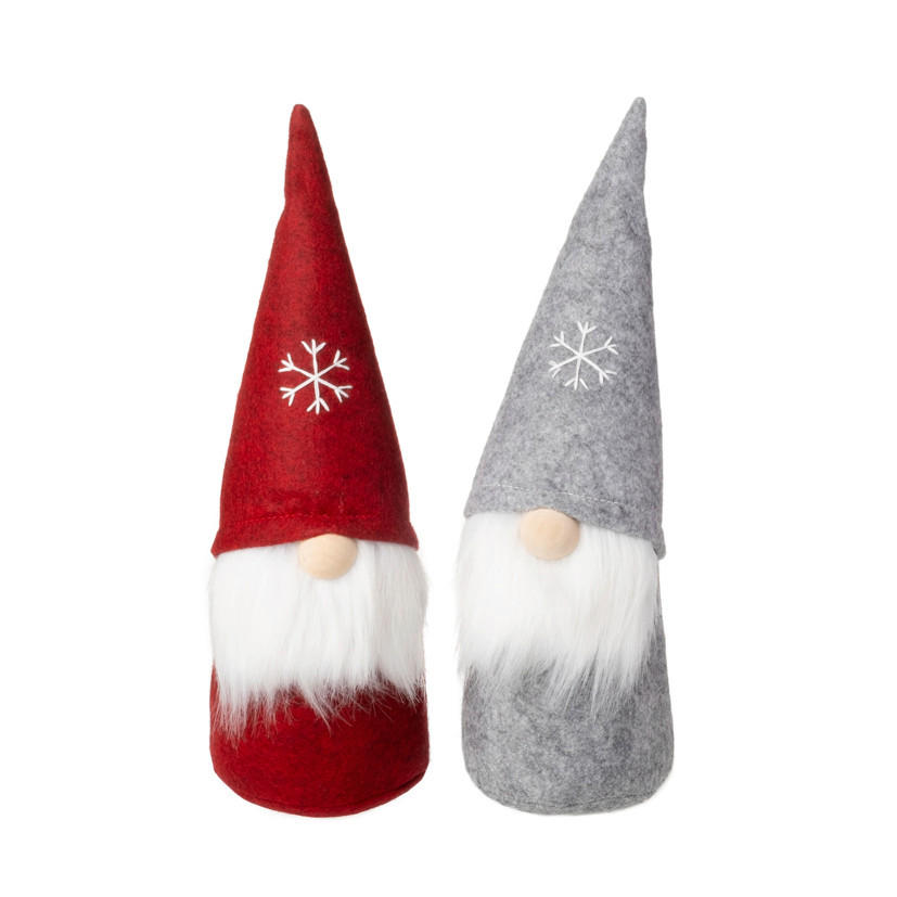 WICHTEL - Rot/Grau, LIFESTYLE, Textil (30cm) - X-Mas