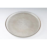 SERVIERPLATTE 28 cm  - Graubraun, KONVENTIONELL, Glas (28cm) - Novel