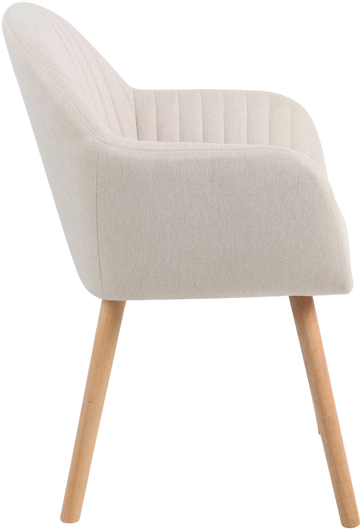 ARMLEHNSTUHL in Holz, Textil Naturfarben, Beige  - Beige/Naturfarben, MODERN, Holz/Textil (56/82/57cm) - MID.YOU