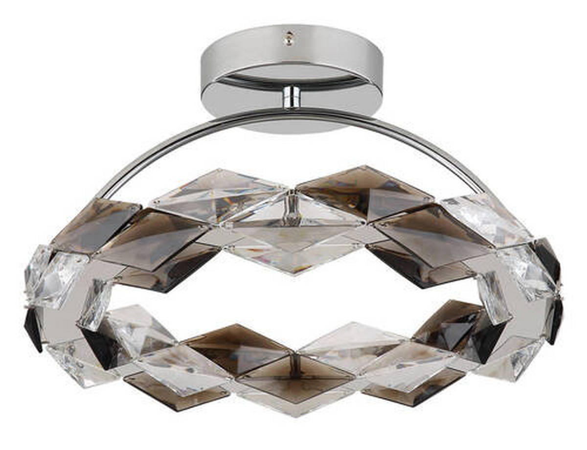 STROPNA LED-SVETILKA   //4000 K/230 V/ - prozorno, Design, kovina/umetna masa (37,5/21,5cm) - Globo