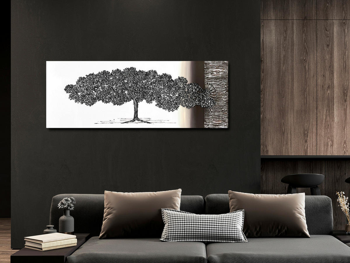 ULJENA SLIKA  150/55 cm       - smeđa/crna, Lifestyle, drvni materijal/tekstil (150/55cm) - Monee