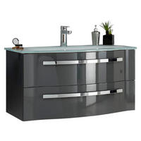 WASCHTISCHUNTERSCHRANK  - Chromfarben/Grau, KONVENTIONELL, Holzwerkstoff/Metall (90/48,2/48,1cm) - Xora