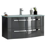 WASCHTISCHUNTERSCHRANK  - Chromfarben/Grau, KONVENTIONELL, Holzwerkstoff/Metall (90/48,2/48,1cm) - Xora