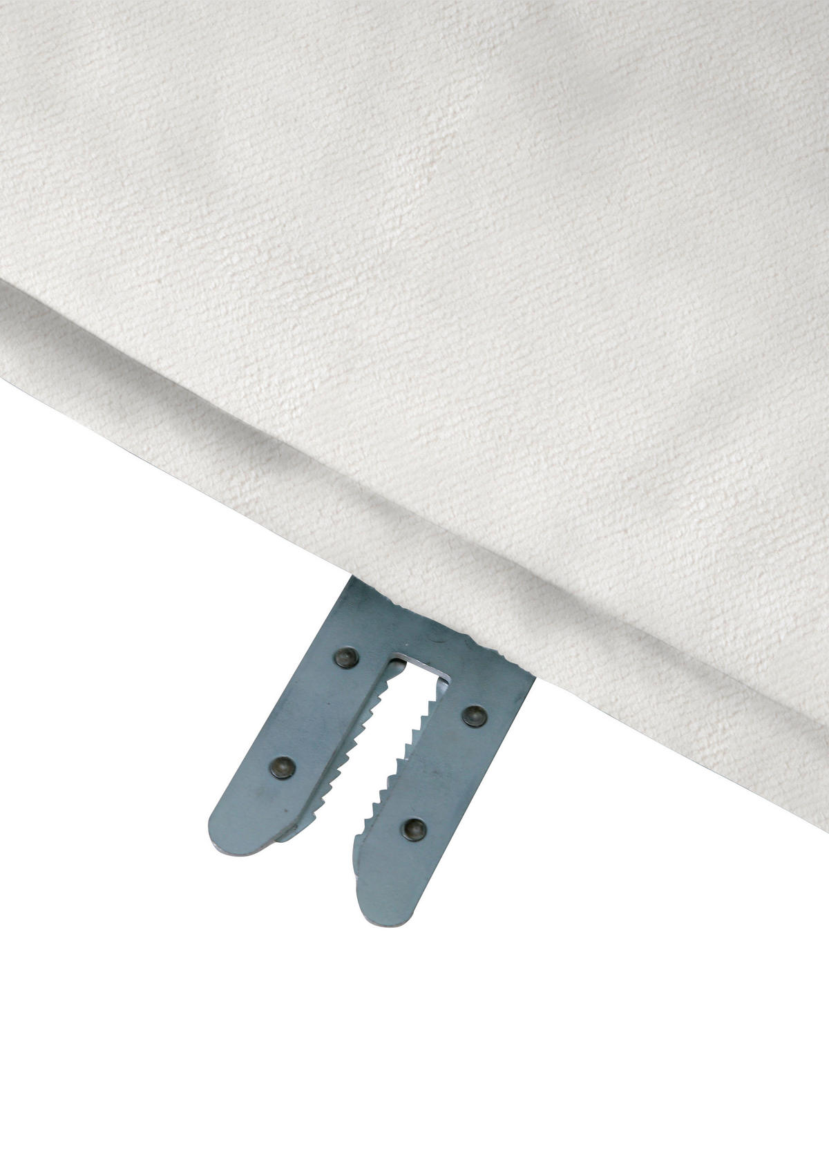 SOFAELEMENT in Plüsch Creme  - Creme/Schwarz, Konventionell, Kunststoff/Textil (125/66/155cm) - Carryhome