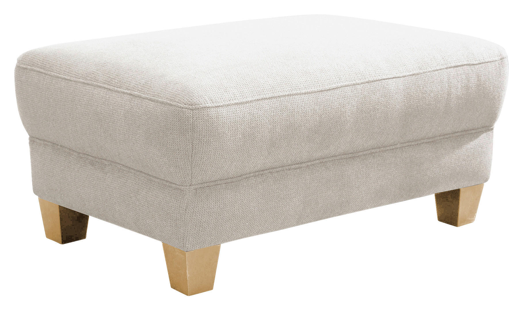 HOCKER in Textil Creme - Creme/Naturfarben, Konventionell, Holz/Textil (101/45/66cm) - Sit & More