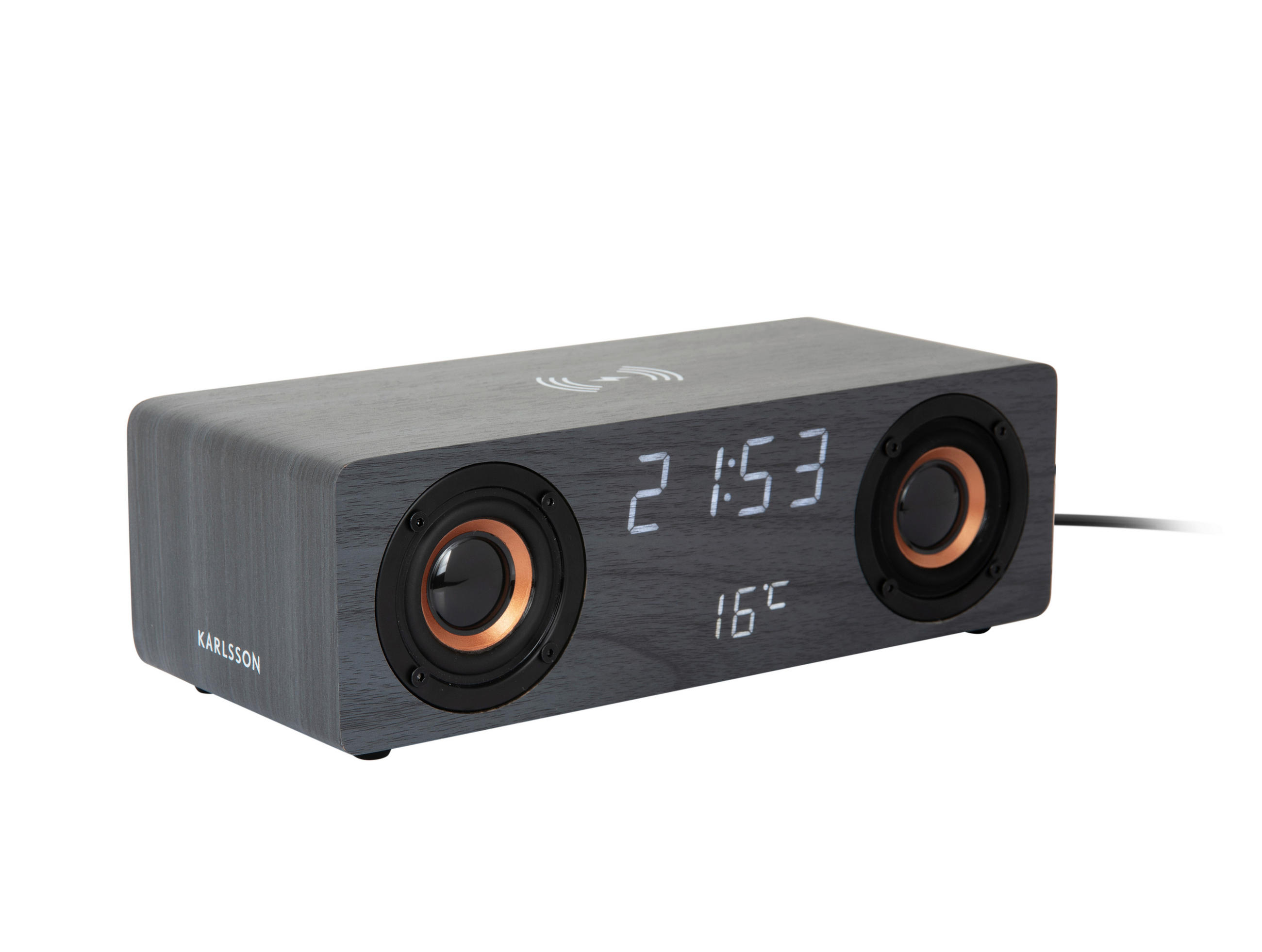 Karlsson Wecker Classic BT speaker Schwarz 10x8x25 cm