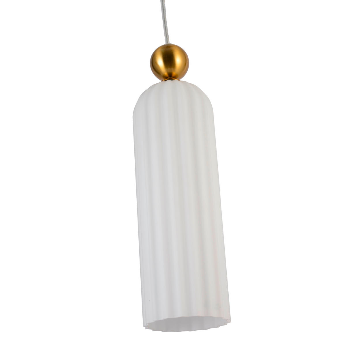 HÄNGELEUCHTE Piega 55/3/150 cm   - Weiß, Basics, Glas (55/3/150cm)
