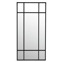 VÄGGSPEGEL 100/200/3 cm    - silver/svart, Design, metall/glas (100/200/3cm) - Lomoco