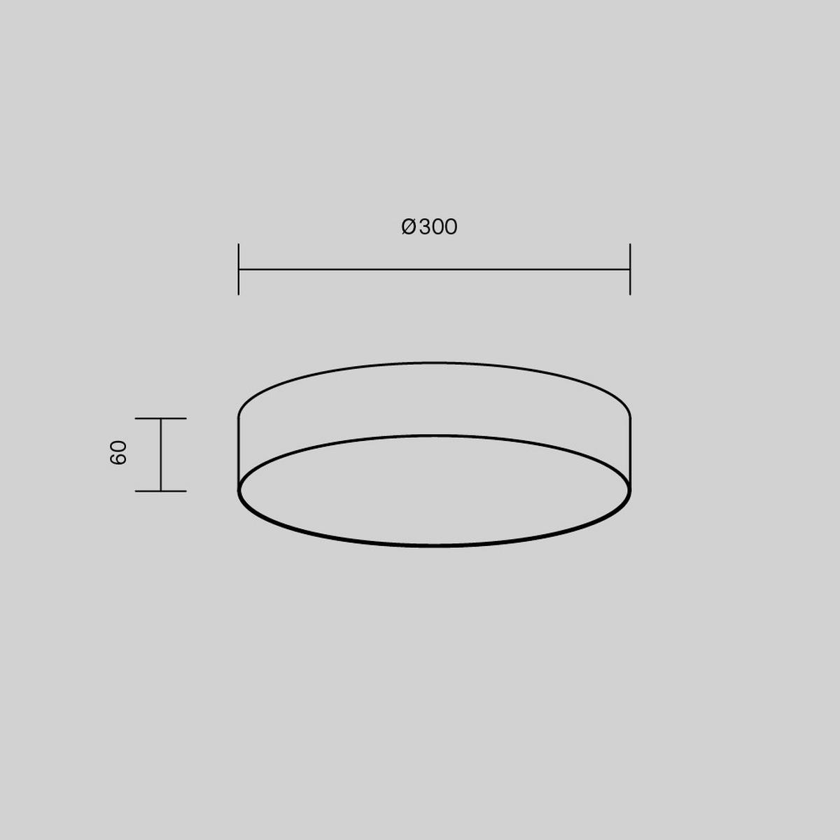 DECKENLEUCHTE Ceiling 30/6 cm  - Weiß, Design, Metall (30/6cm) - MAYTONI