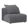 SESSEL in Flachgewebe Grau  - Schwarz/Grau, MODERN, Kunststoff/Textil (98/77/108cm) - Stylife